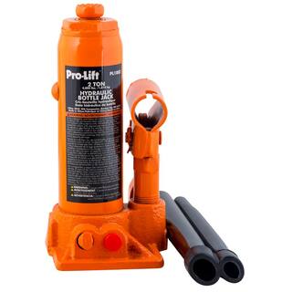 Pro-Lift 2-Ton Hydraulic Bottle Jack with Pump Handle PL1002