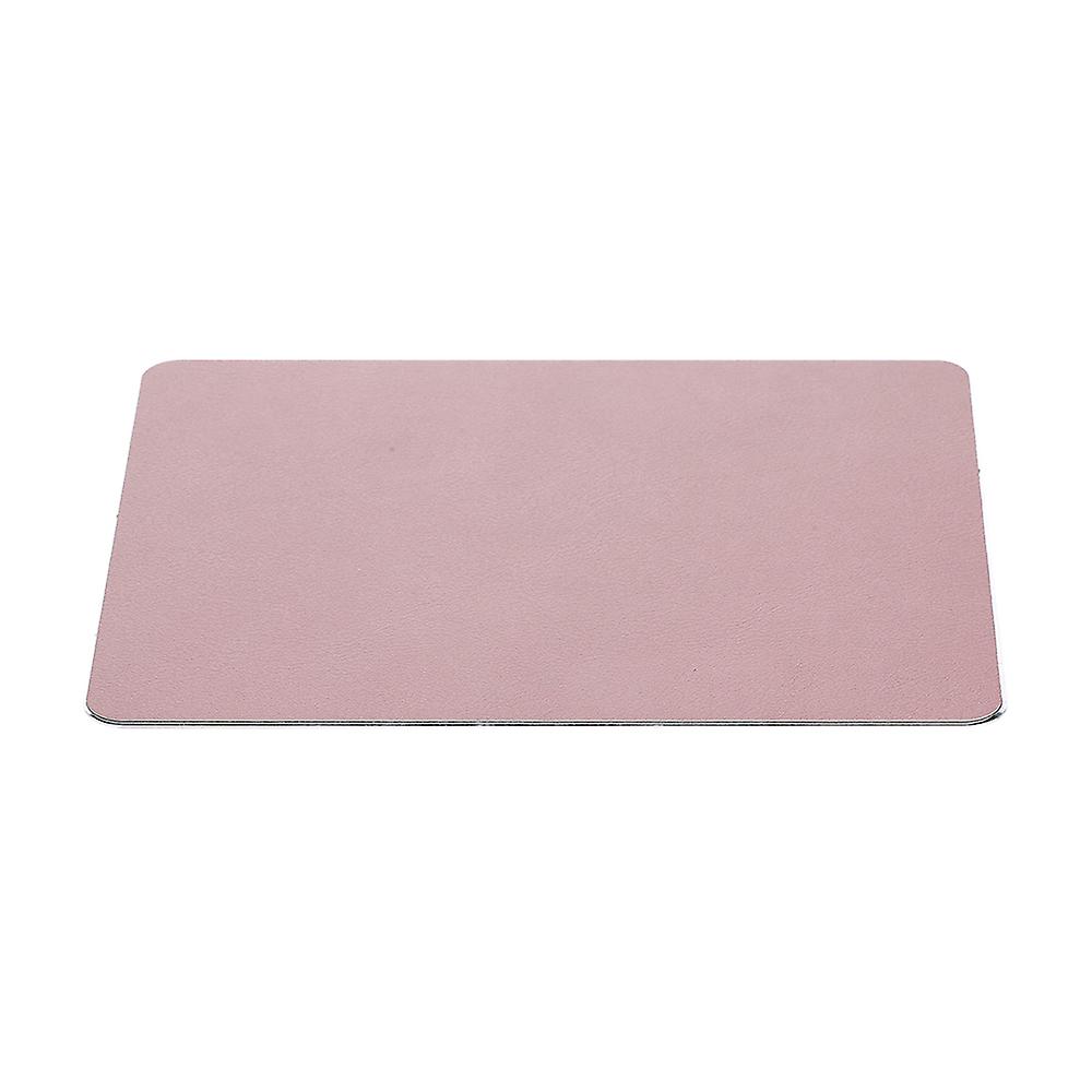 Small Aluminum Mouse Pad Pu+pvc Dual Purpose Mouse Pad Gaming Office Mouse Pad 198*160mm Rose Gold Rose Gold