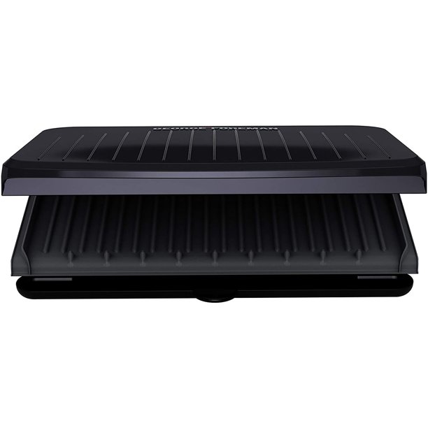 George Foreman 9 Serving Classic Plate Electric Indoor Grill And Panini Press In Gunmetal Grey