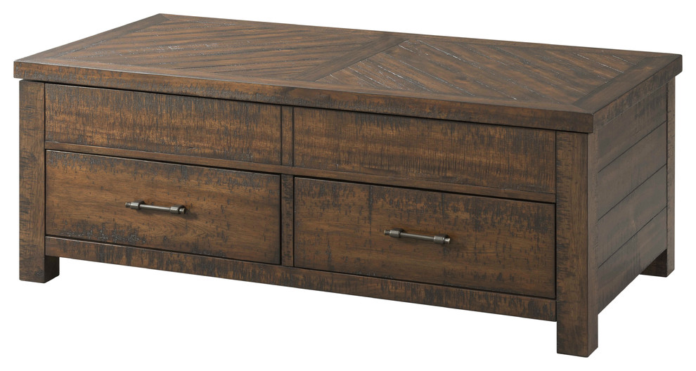 Dex Lift Top Coffee Table   Rustic   Coffee Tables   by Picket House  Houzz