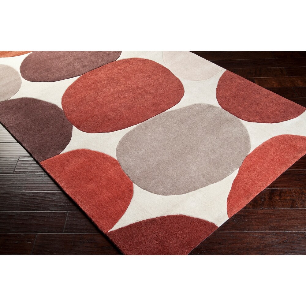 Hand tufted Large Dot Geometric Area Rug