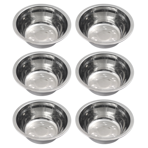 Aspire 6 Pack 6.5 Inch Stainless Steel Bowl Set  N...