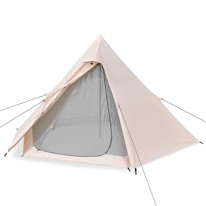 Hot Tents with Stove Jack Wind Proof Warm Winter Canvas aluminium pvc outdoor pyramid camping Tent