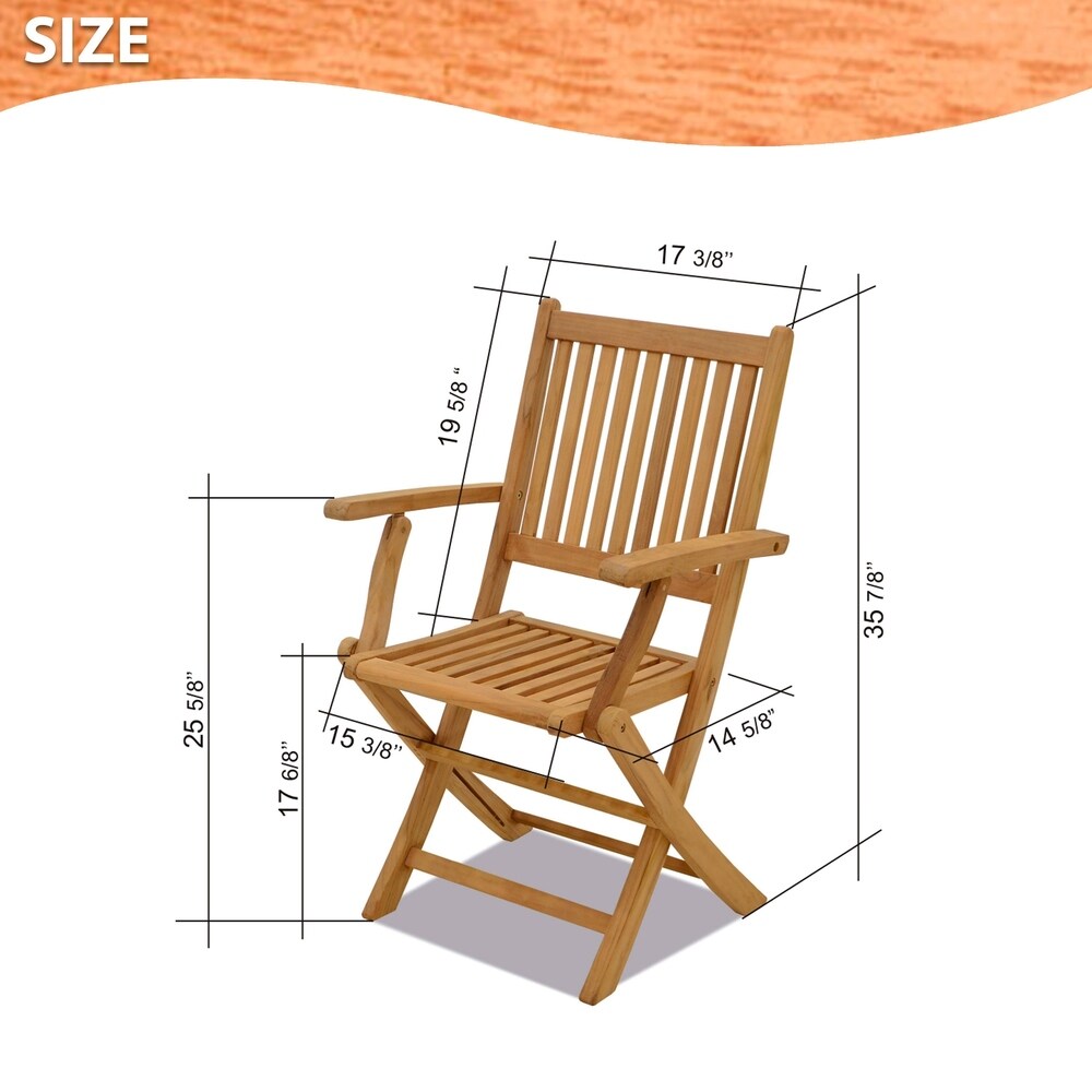 11 piece Teak Dining Set with Armchairs