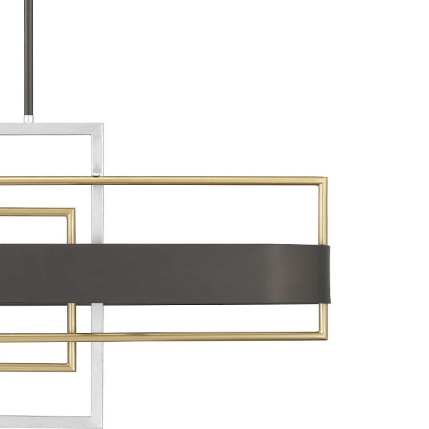 Progress Lighting Adagio 6 light Linear Chandelier Black No Shade