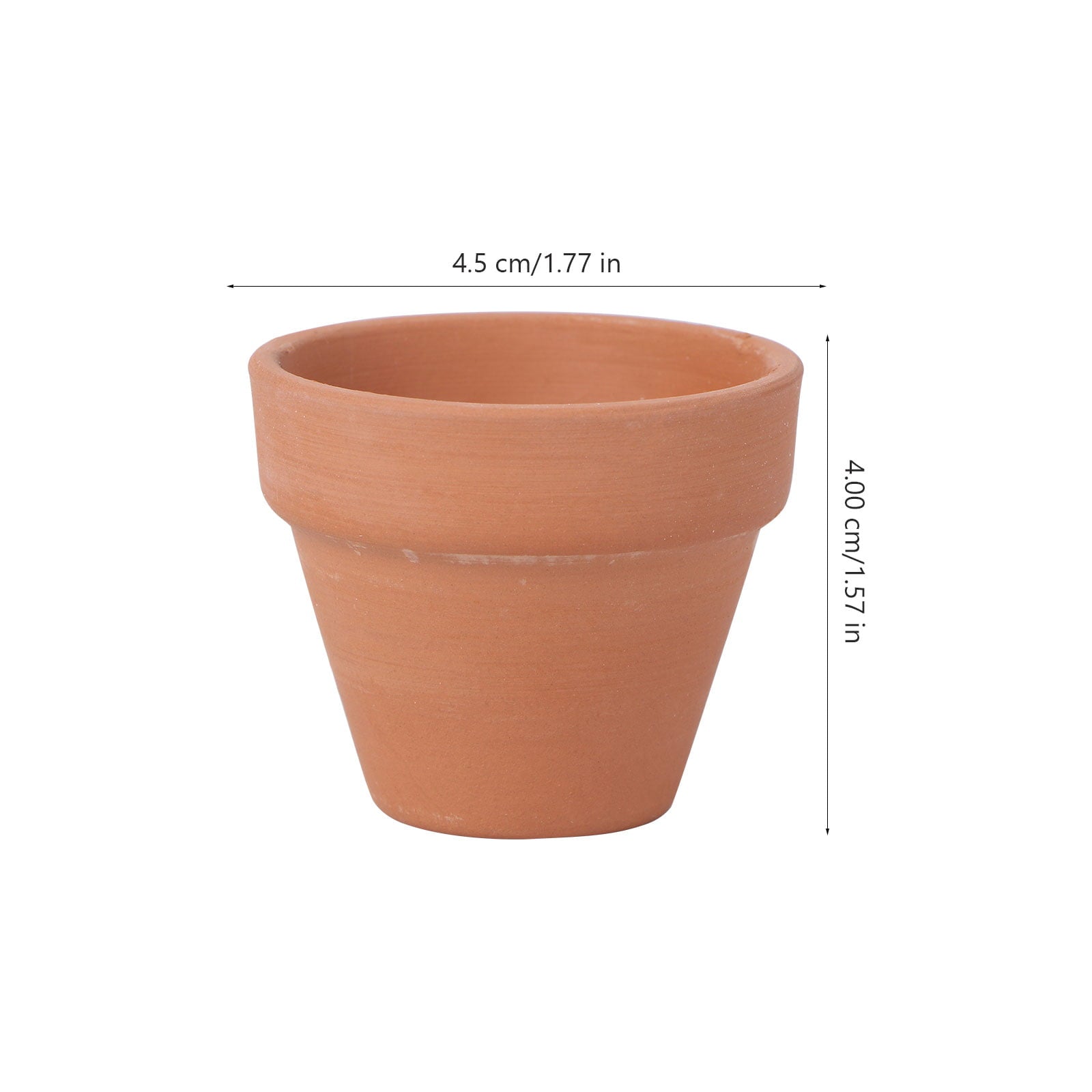 10Pcs 4.5x4cm Small Mini Terracotta Pot Clay Ceramic Pottery Planter Cactus Flower Pots Succulent Nursery Pots Great for Plants