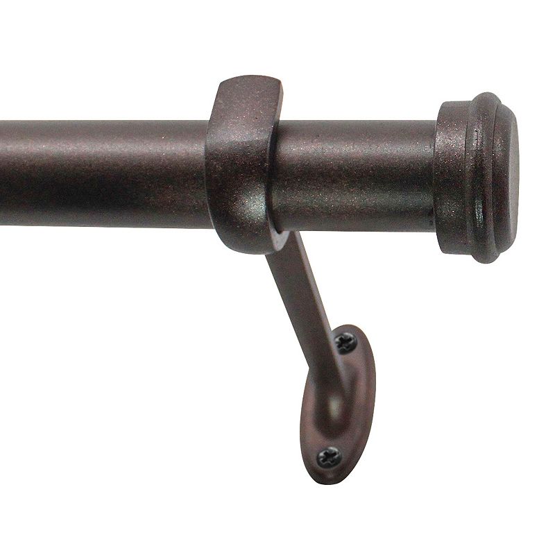 Decopolitan End Cap Adjustable Curtain Rod