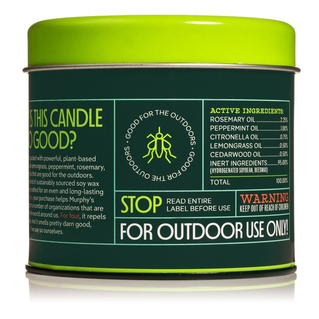 9oz 30 hour Repellent Candle Tin Murphy x27 s Naturals