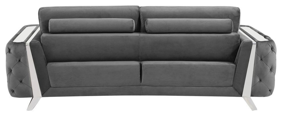 Lorenzo Velvet Sofa   Contemporary   Sofas   by Luxuriant Furniture  Houzz