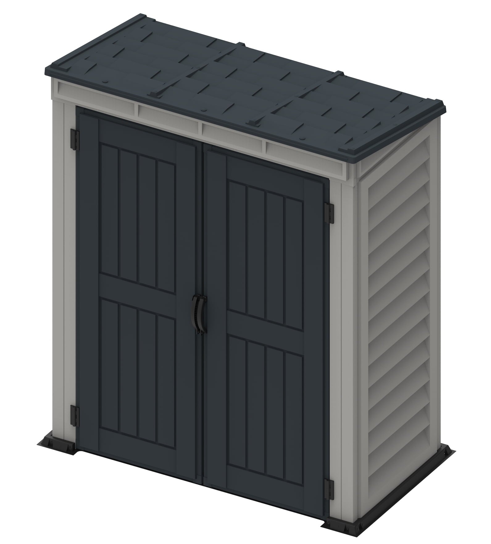 5x3 YardMate Pent Plus Vinyl Storage Shed with Molded Floor