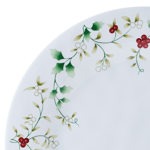 Pfaltzgraff Winterberry Melamine 24PC Dinnerware Set，Service for 8