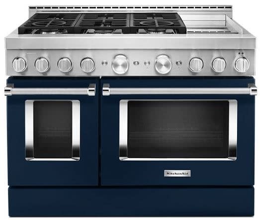 KitchenAid KFGC558JIB 483939 Smart CommercialStyle Gas Range with Gridd