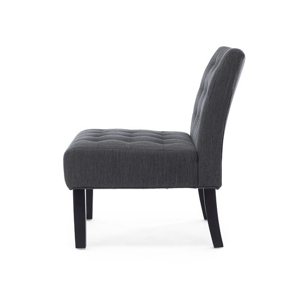 Lewis Fabric Tufted Accent Chair by Christopher Knight Home