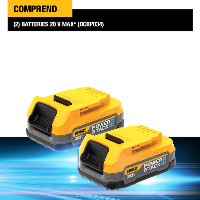 DEWALT DCBP034-2 20-Volt MAX POWERSTACK Compact Battery (2-Pack)