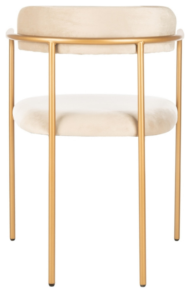 Lily Side Chair Tan/ Gold Set 2   Contemporary   Dining Chairs   by Virgil Stanis Design  Houzz