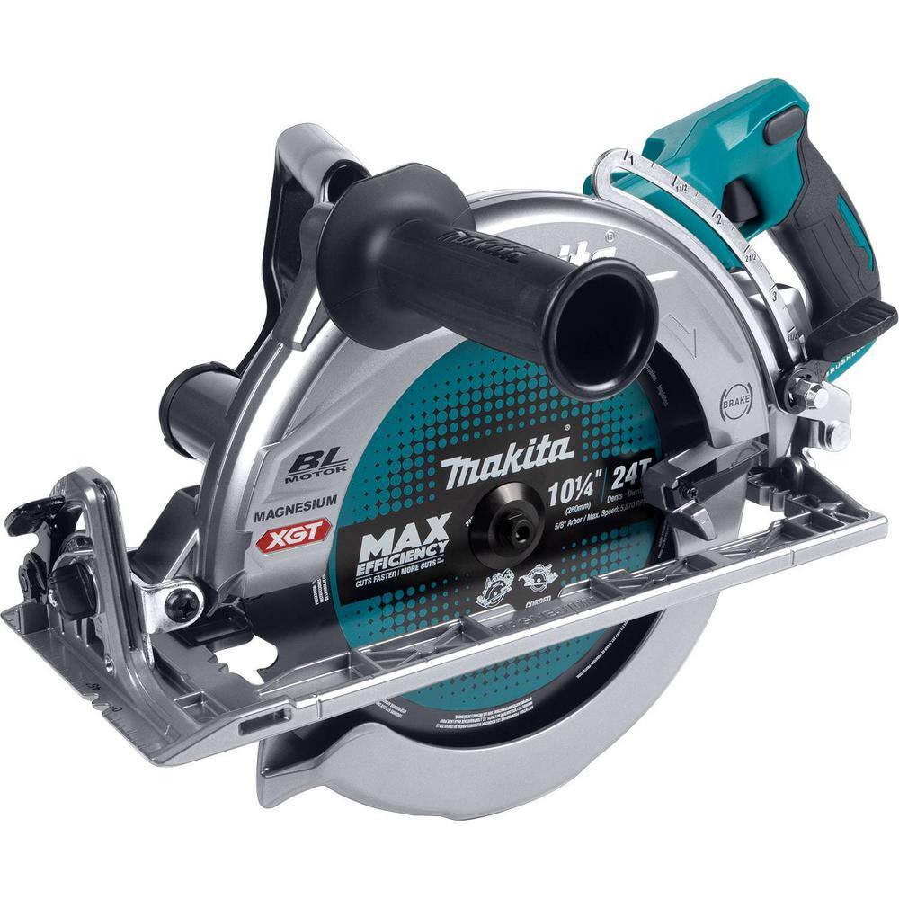 Makita 40V Max XGT Brushless Cordless Rear Handle 10-14 in. Circular Saw AWS Capable (Tool Only) GSR02Z