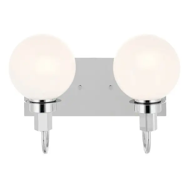 Kichler Lighting Hex 14.25 in. 2-Light Chrome Vanity Light