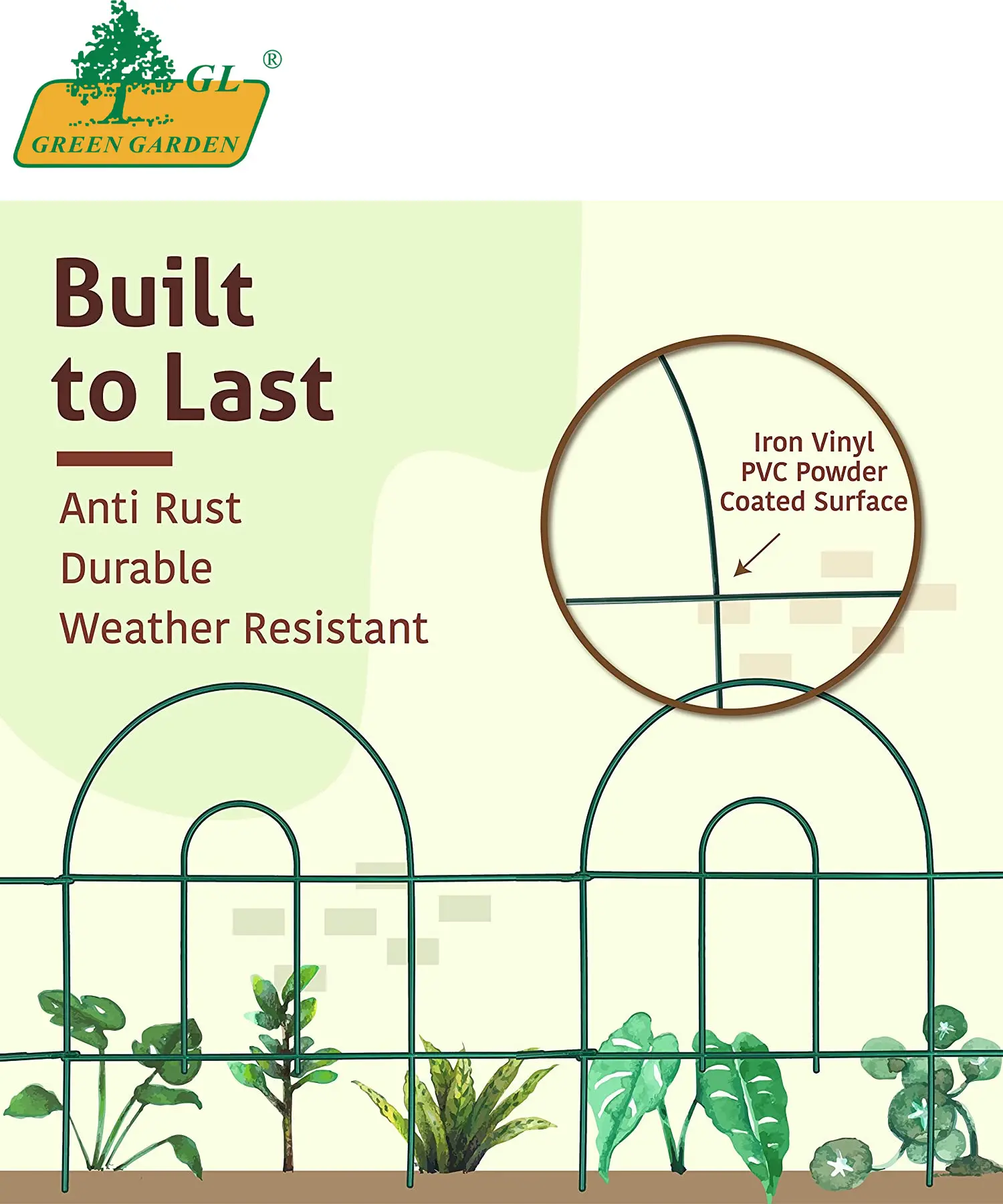 Rustproof Decorative Garden Fencing Panels garden fences Garden Fence Border