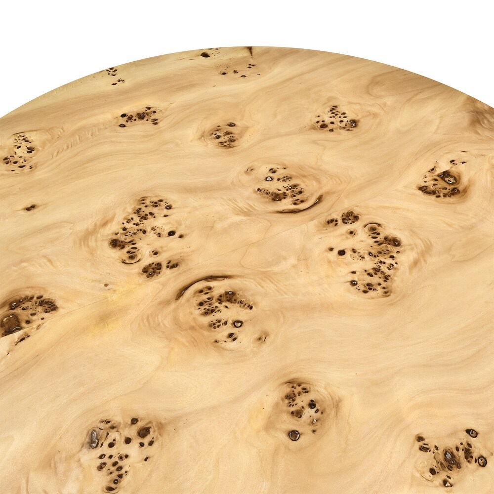 Modern Round Tree Burls Wood Coffee Table   35\