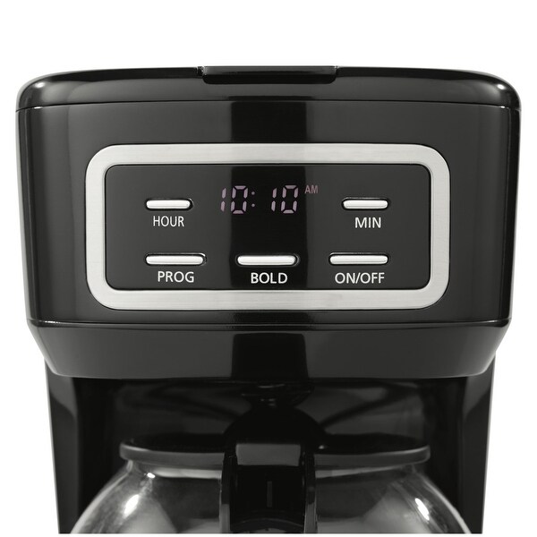 12 Cup Programmable Coffee Maker，Black