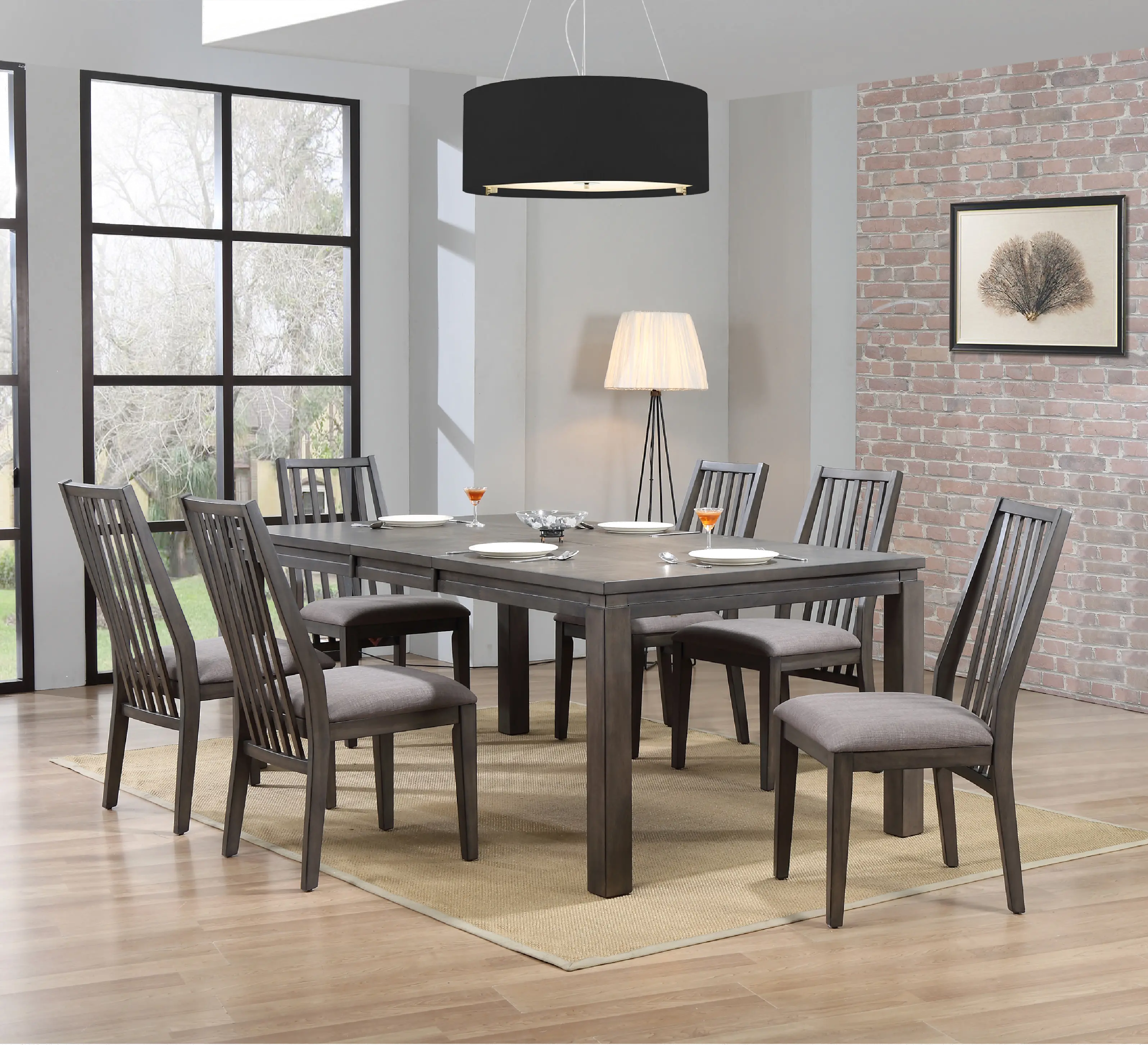 Hartford Gray 5 Piece Dining Set