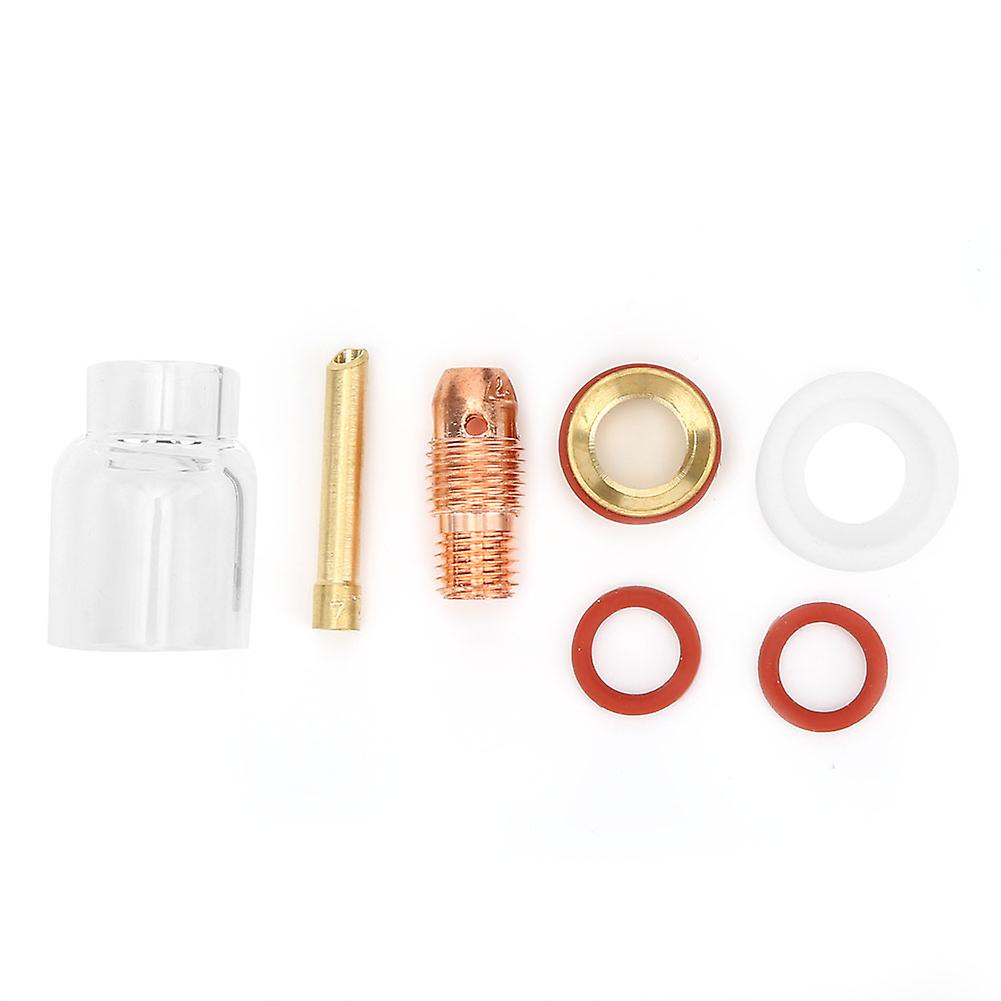 Tig-9/20 Welding Torch Gas Lens Collet Glass Cup Kit For 1/16in 3/32in 1/8in Tungsten Pin1.6mm