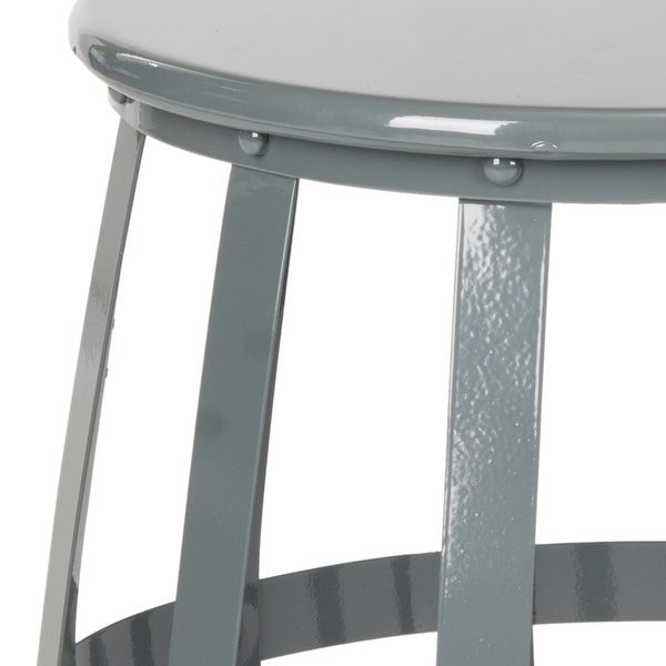 SAFAVIEH Rinaldo Grey Iron Accent Stool - 15.7