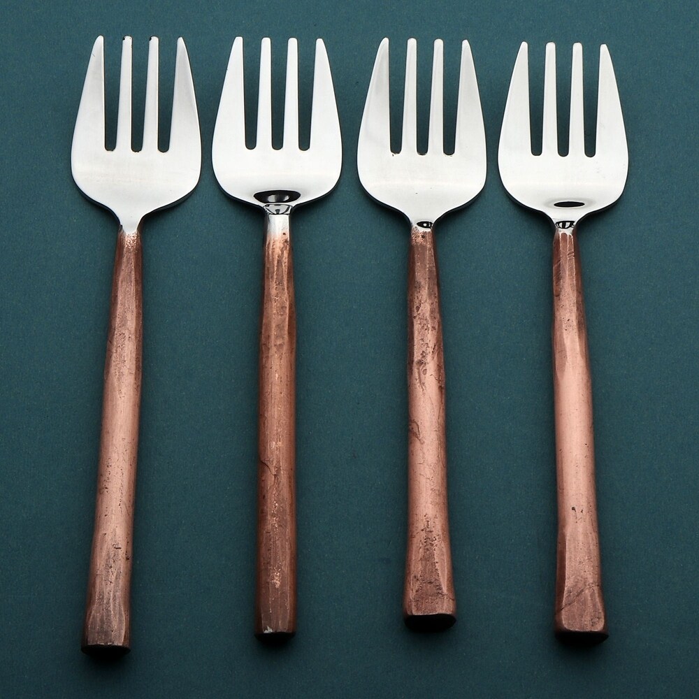 Sundance Design Copper Antique Apetizer/ Desert Fork 4 Pcs. Set