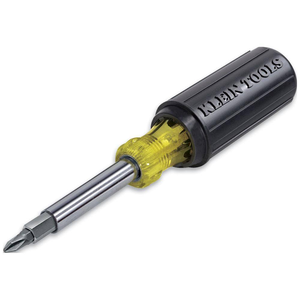 Klein Tools 11-in-1 Multi Bit Screwdriver  Nut Driver - Cushion Grip Handle 32500