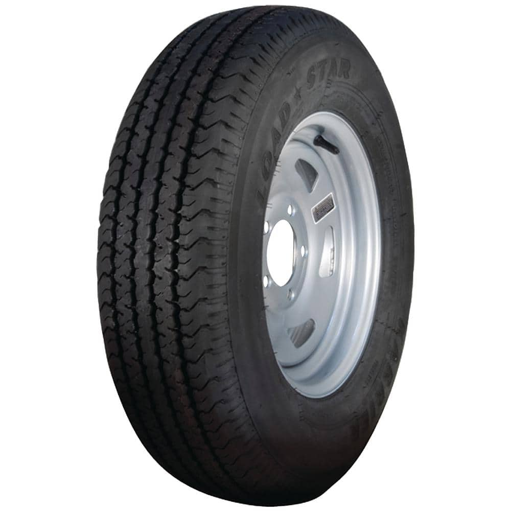 Loadstar ST175/80R-13 KR03 Radial 1,375 lb. Load Capacity Silver 13 in. Bias Tire and Wheel 31967