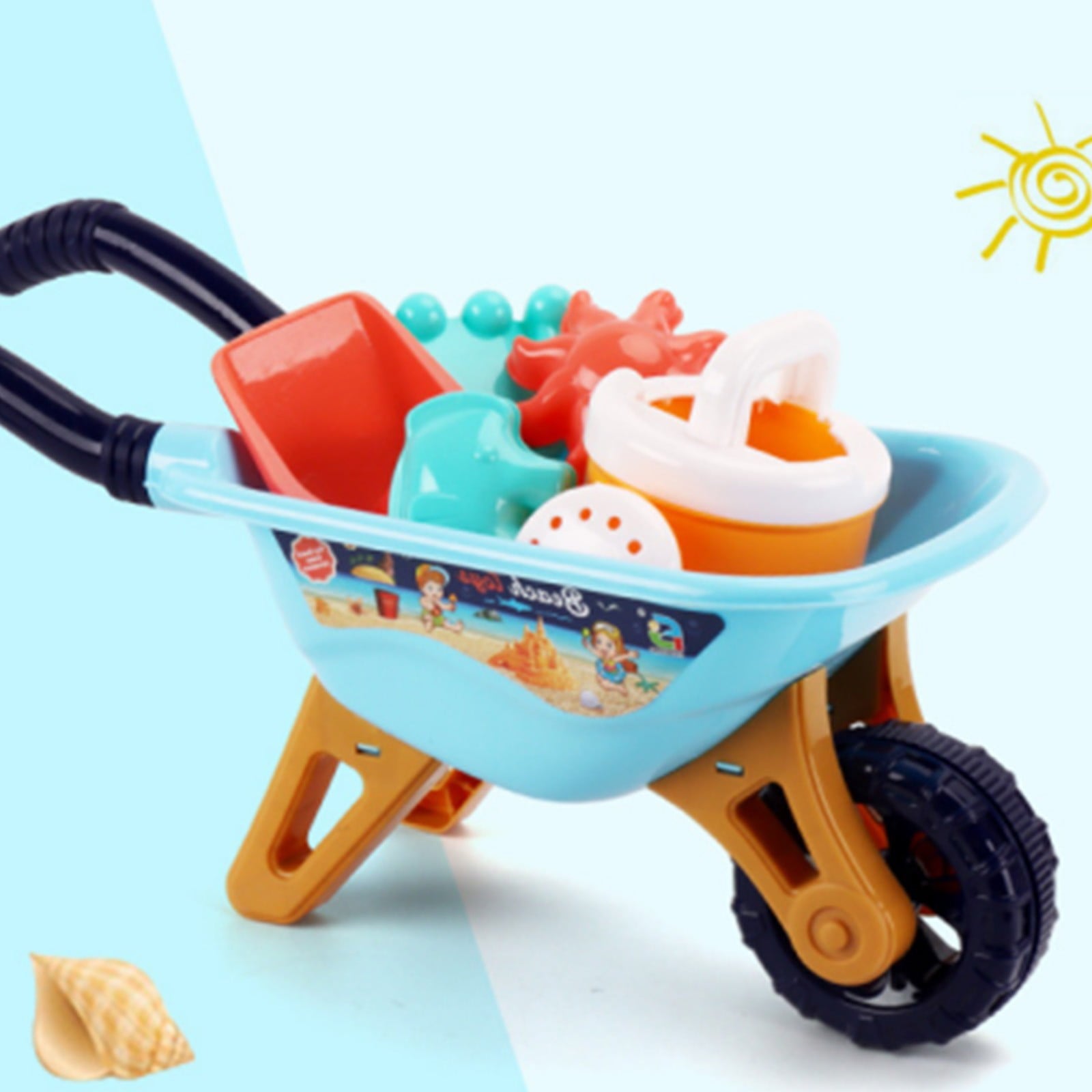 Beach Toy Beach Toy Sand Set Sand Play Sandpit Toy Summer Outdoor Toy For Boys And Girls Pool Toys For Toddlers 1-3 Plastic Multicolor