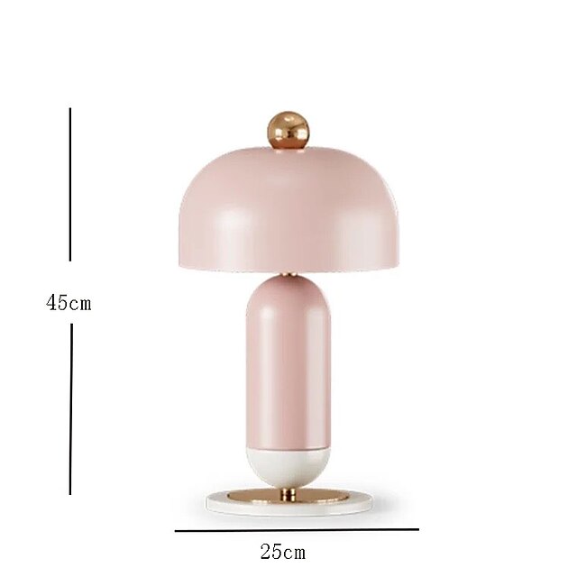 LED Desk Lamp Home Office Modern E27 Table Lamp Metal Pink Or Blue Reading Light Decoration Table Lamp For Bedroom Living Room