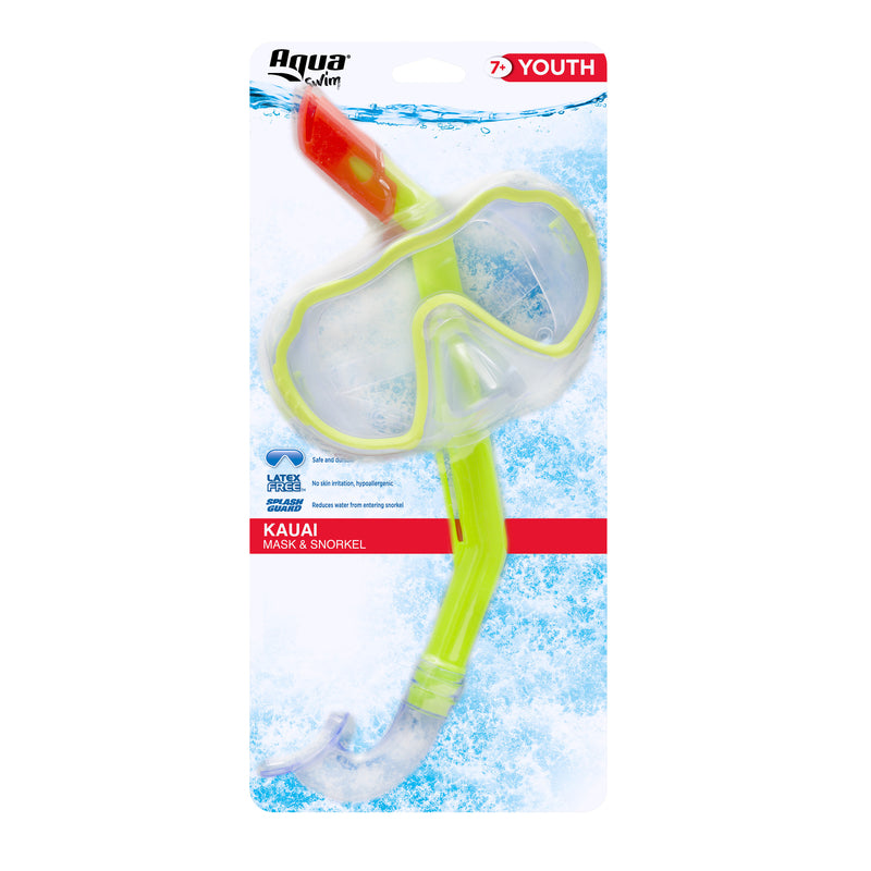 SWIM MASK/SNORKEL DLX IN