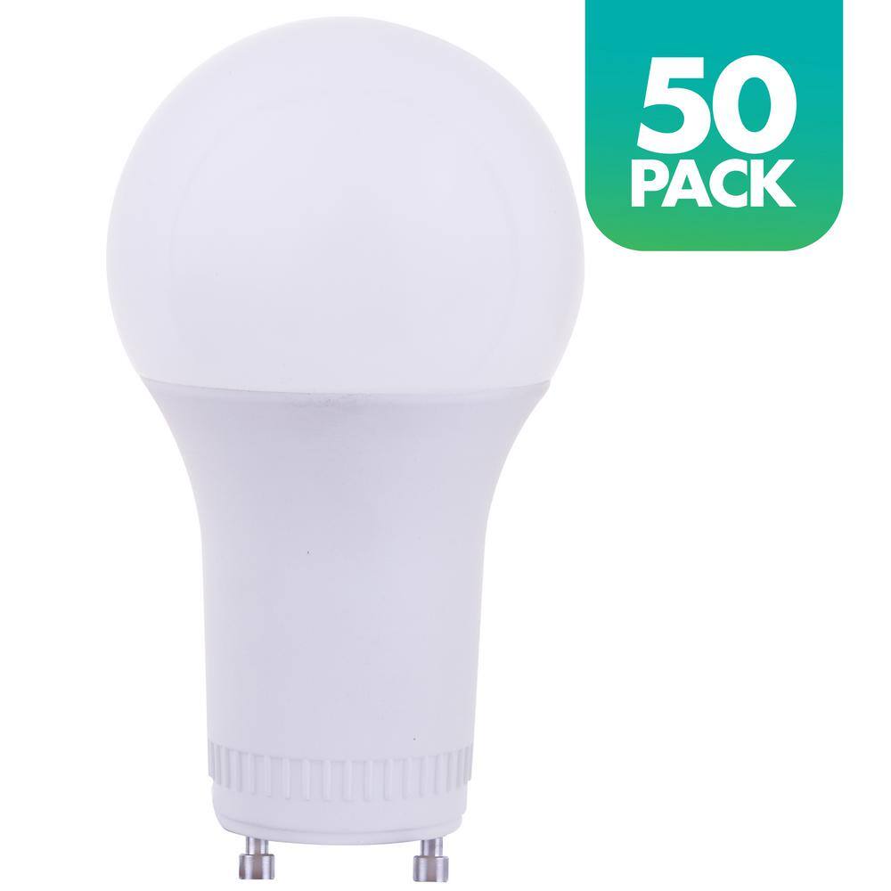 Simply Conserve 100-Watt Equivalent A19 Dimmable LED Light Bulb with GU24 Base 4000K Cool White 50-pack L17A21DGU2440K