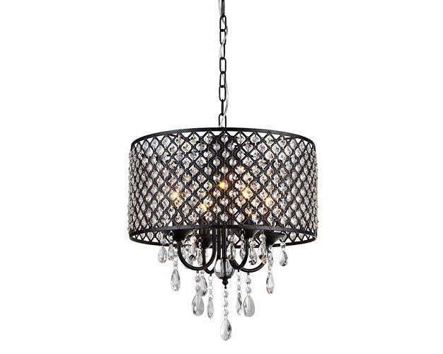 X 17 quot X 9 quot 4 light Monet Chandelier Black Warehouse Of 