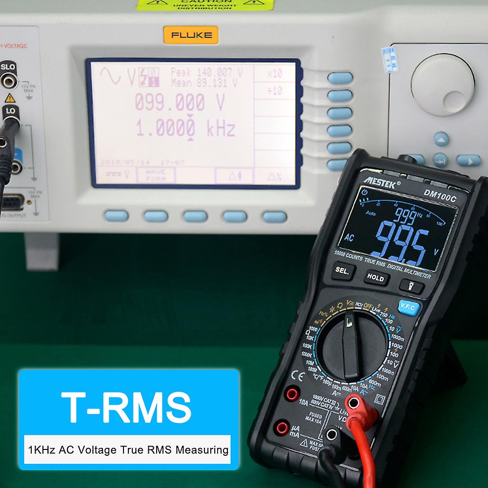 Mestek 10000 Counts True Rms Multifunctional Digital Multimeter Measuring Ac/dc Voltage Current Resistance Capacitance Frequency Diode Temperature Fre