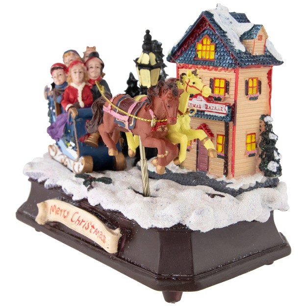 Animated And Musical Christmas Sleigh Decoration