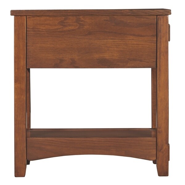 Signature Design by Ashley Breegin Brown Finish Wood Chairside End Table