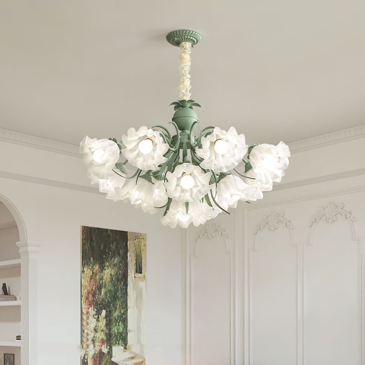 Lily of the Valley Flower Chandelier