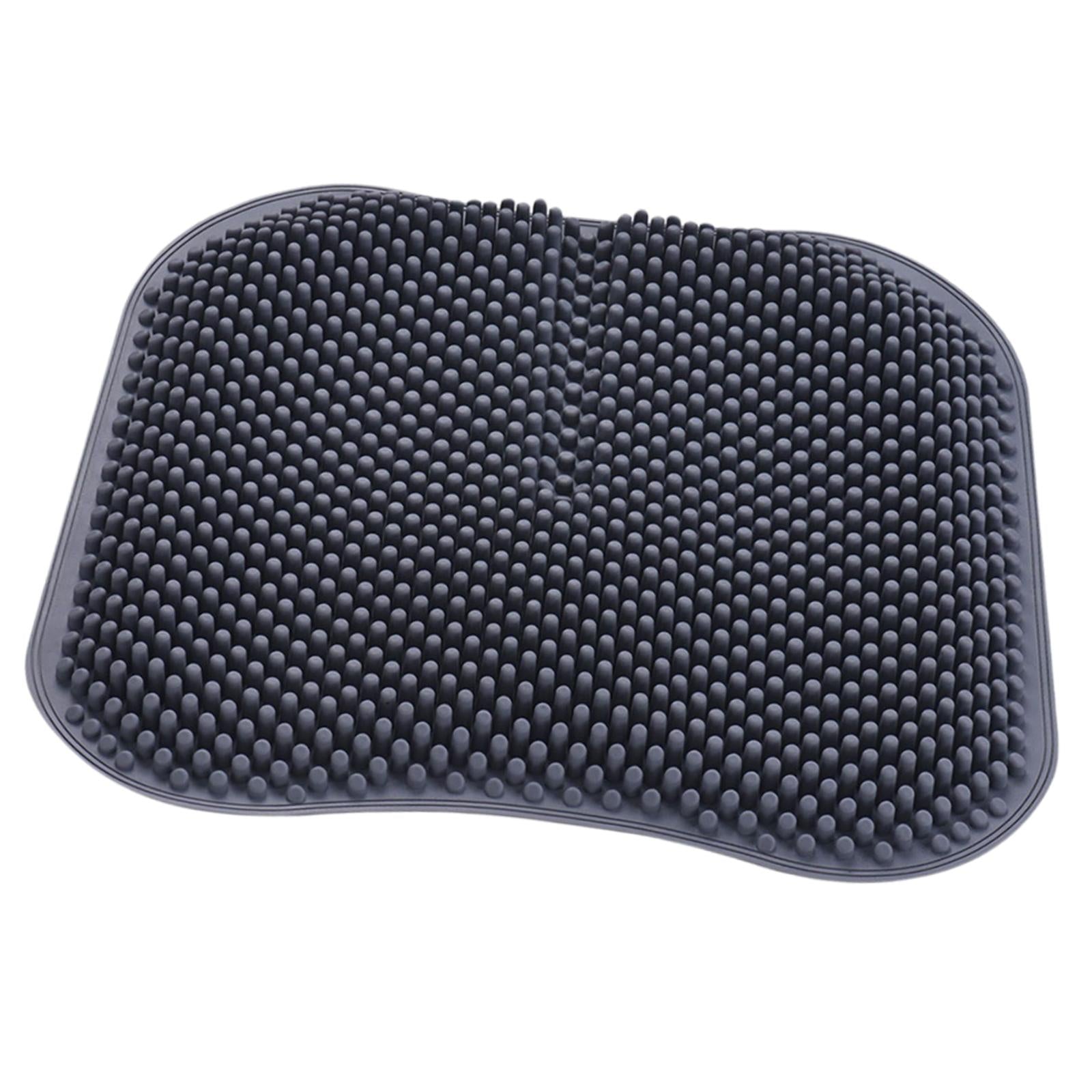 Silic Car Seat Cushion， 16.5 Inch Seat Pad， Breathable Pad， 3D Pillar Massage Seat Cover Non Fit for ， Gray ， 42x42cm