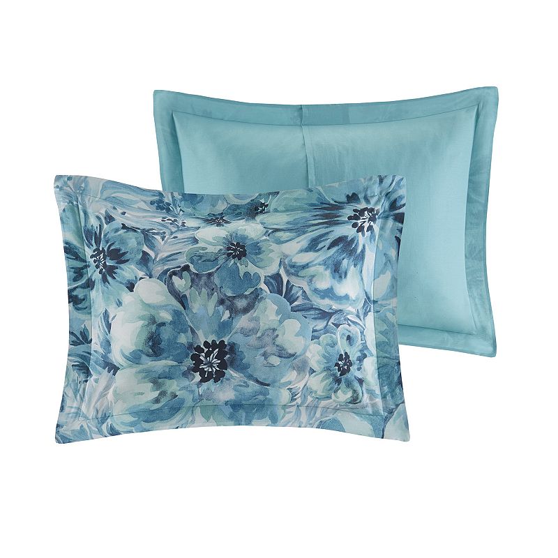 Madison Park Adella 7-piece Printed Floral Comforter Set with Throw Pillows