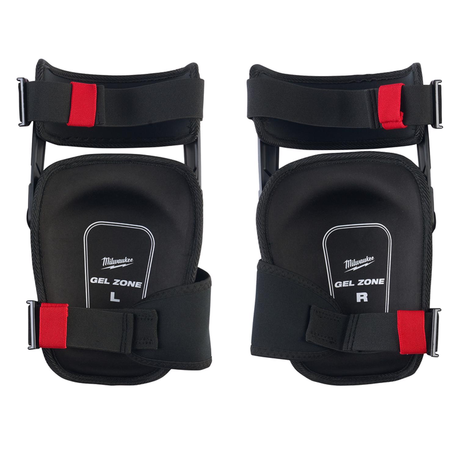 MW 8 in. L X 7 in. W Nylon Stabilizer Performance Knee Pads Black/Red One Size Fits Most