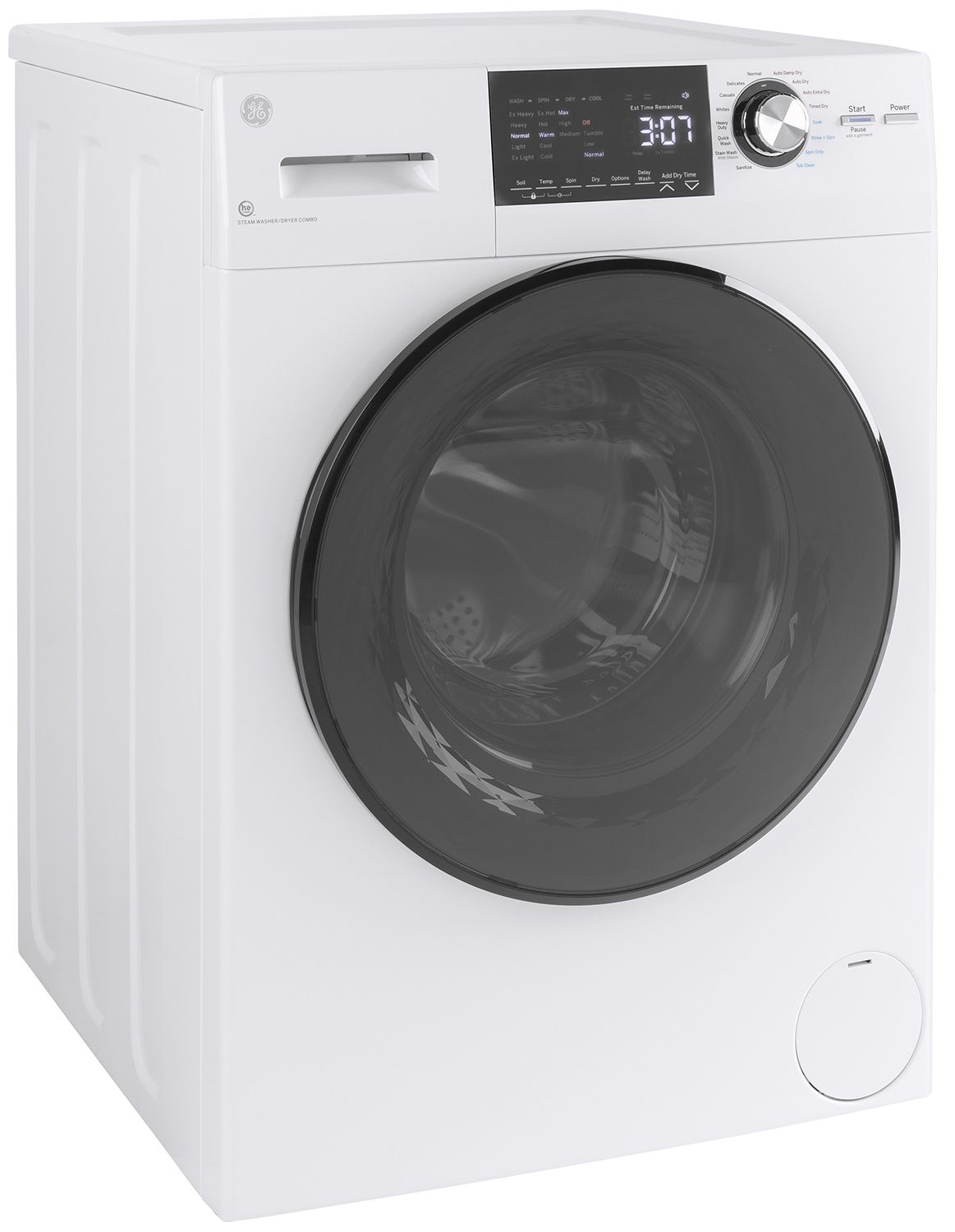 GE 2.4 Cu. Ft. White Front Load Washer/Condenser Dryer Combo