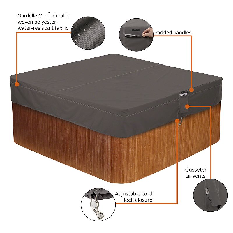 Classic Accessories Ravenna Square Hot Tub Cover