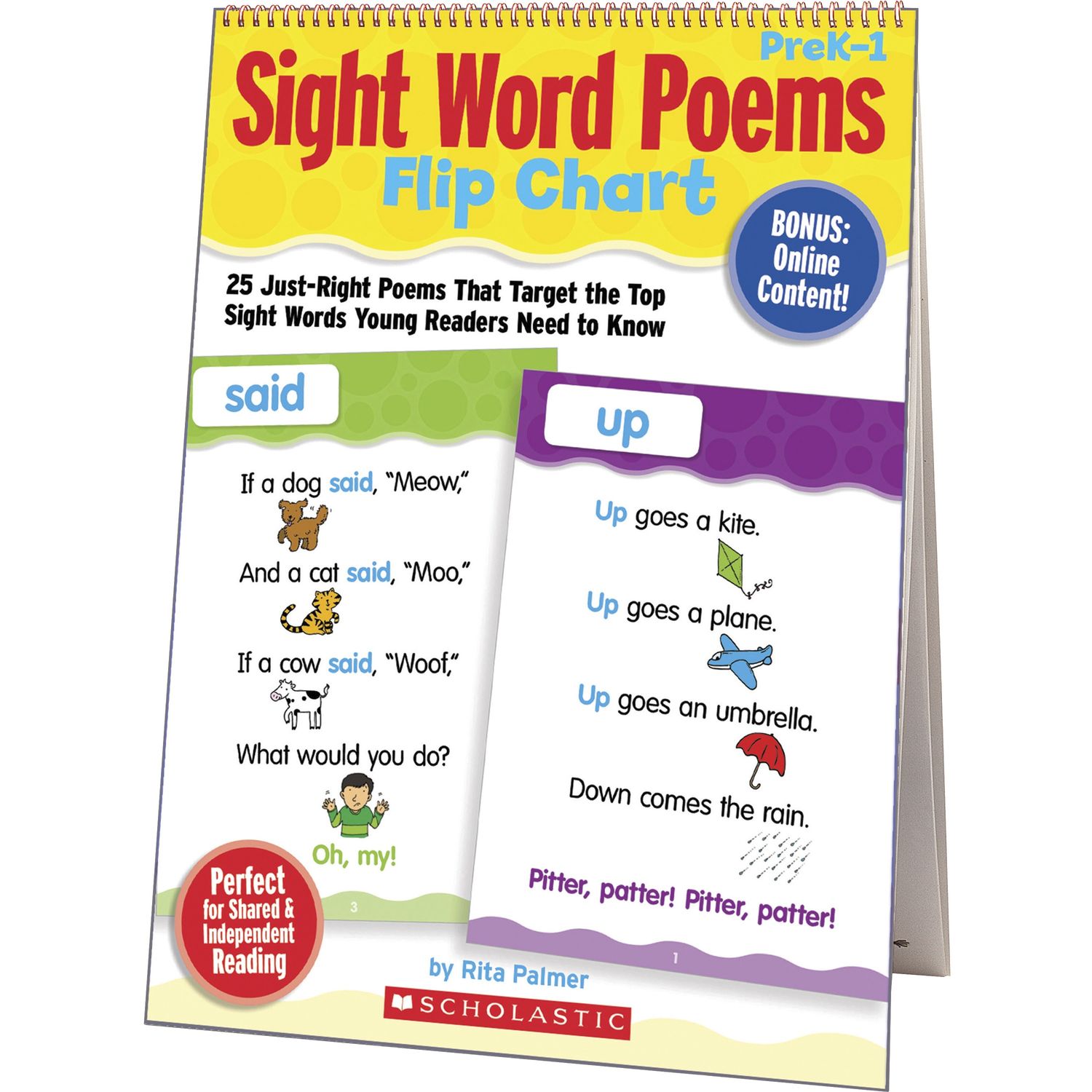 Sight Word Poems Flip Chart by Scholastic SHS115940