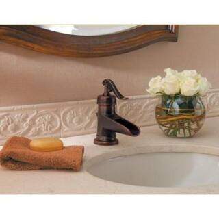 Pfister Ashfield 4 in. Centerset Single-Handle Bathroom Faucet in Rustic Bronze LF-042-YP0U