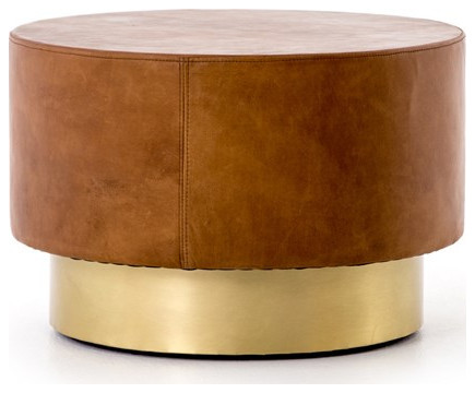 Bedivere Coffee Table Bright Brass  Patina Copper   Modern   Coffee And Accent Tables   by Virgil Stanis Design  Houzz