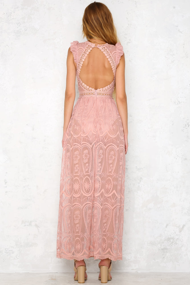 None Better Maxi Dress Dark Blush