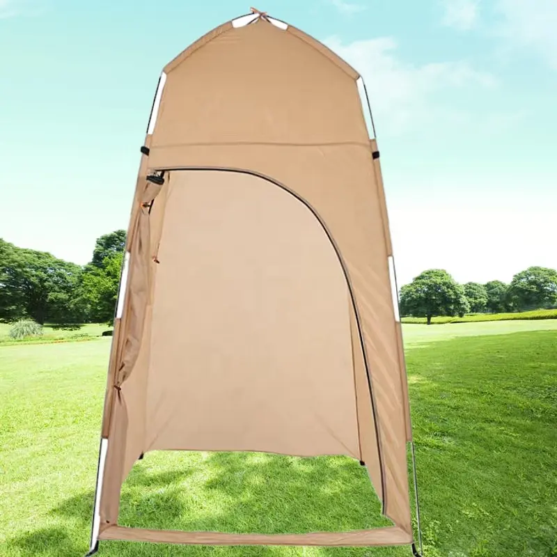 Assemble Privacy Shower Tent  Spacious Changing Room  Outdoor Camping Portable Toilet Tent  Portable Shower Tent for Camping Ten