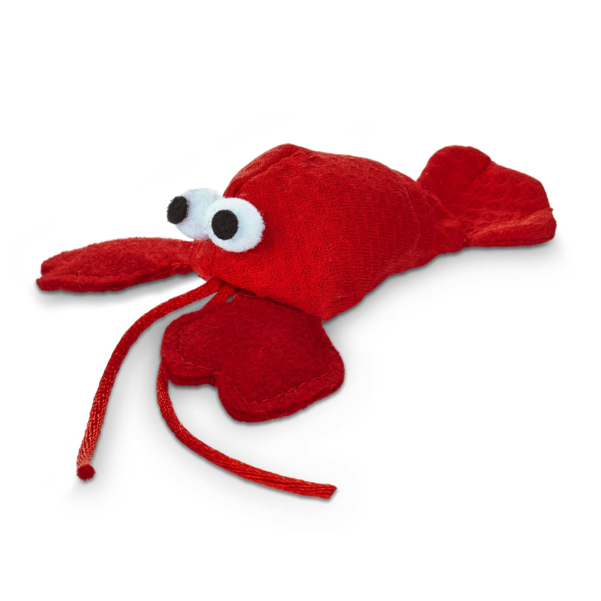 Leaps  Bounds Lobster with Catnip Cat Toy， 4.5 L X 2 W